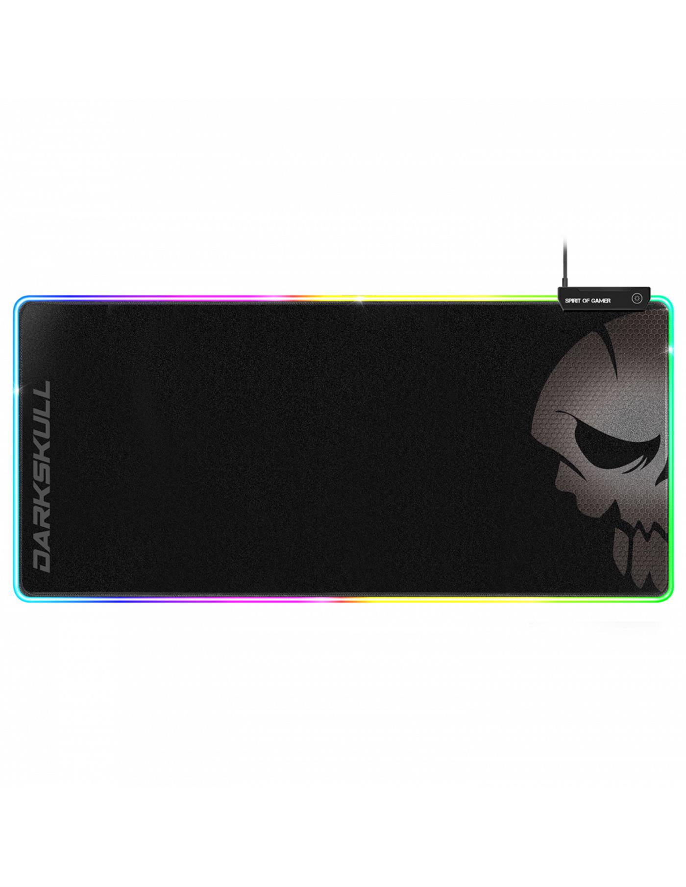 Alfombrilla Xxxl Hub 4puertos Spirit Of Gamer Darkskull Rgb